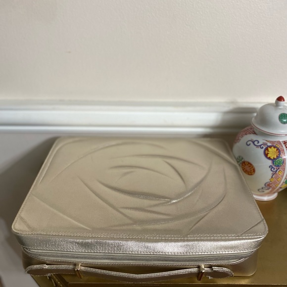 Lancome Limited Edition Golden Make Up Bag Case - Picture 3 of 9